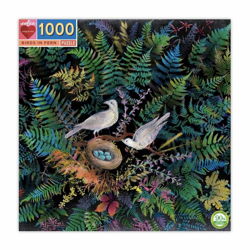 1000 Pc Birds In Fern Puzzle  |  1000+ Pc Puzzles 1000+ Pc Puzzles 1000+ Pc Puzzles