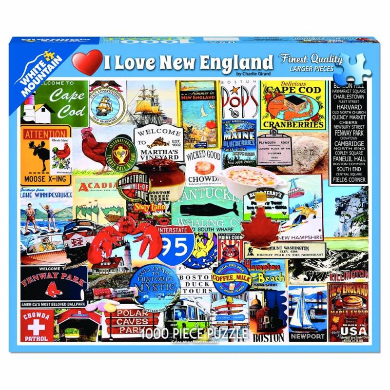 1000 Pc I Love New England Puzzle  |  1000+ Pc Puzzles 1000+ Pc Puzzles 1000+ Pc Puzzles