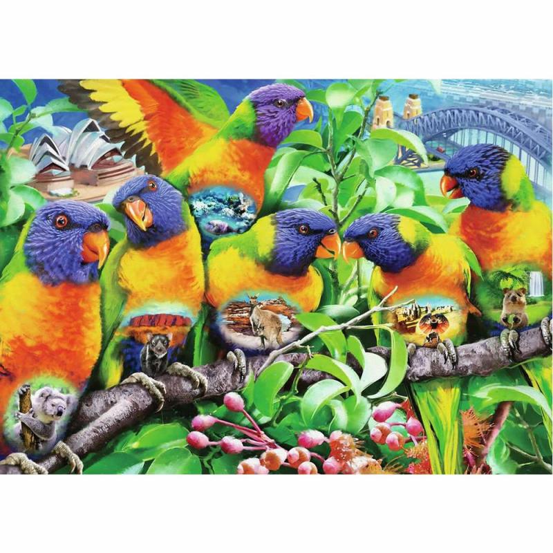 1000 Pc Land Of The Lorikeet  |  1000+ Pc Puzzles 1000+ Pc Puzzles 1000+ Pc Puzzles