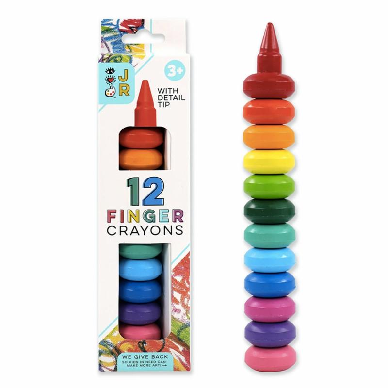 12 Finger Crayons  |  Art Supplies Art Supplies Art Supplies