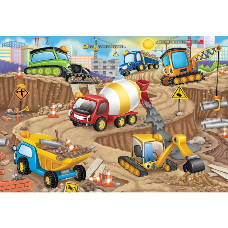 24 Pc Floor Puzzle Construction Fun  |  12 To 24 Pc Puzzles 12 To 24 Pc Puzzles 12 To 24 Pc Puzzles