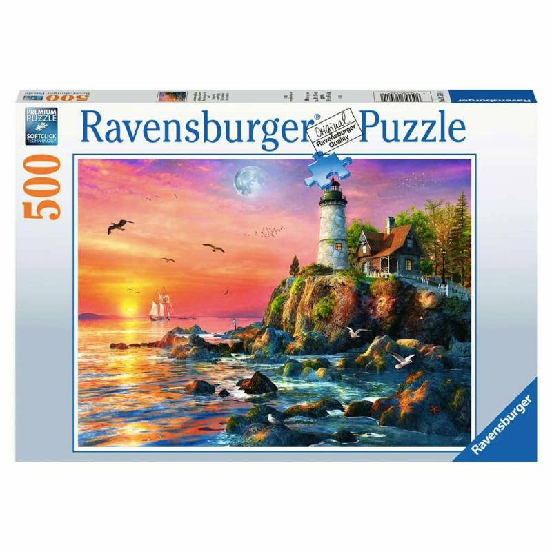 500 Pc Lighthouse At Sunset  |  500 Pc Puzzles 500 Pc Puzzles 500 Pc Puzzles