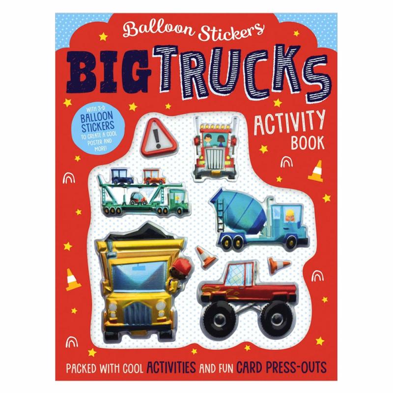 Balloon Stickers Big Trucks Activity Book  |  Stickers & Magnets Cubby Stickers & Magnets