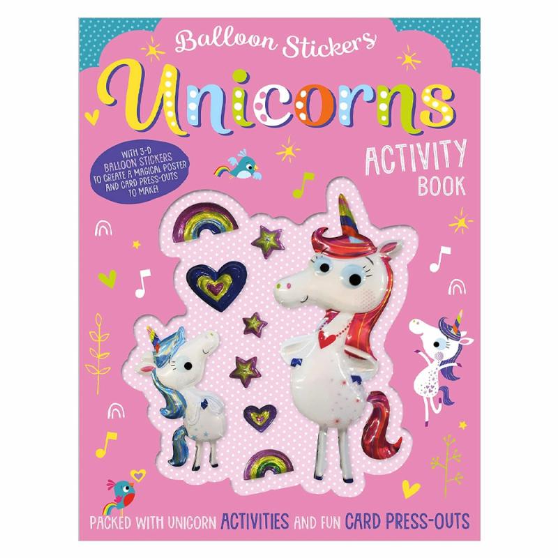 Balloon Stickers Unicorns Activity Book  |  Stickers & Magnets Cubby Stickers & Magnets