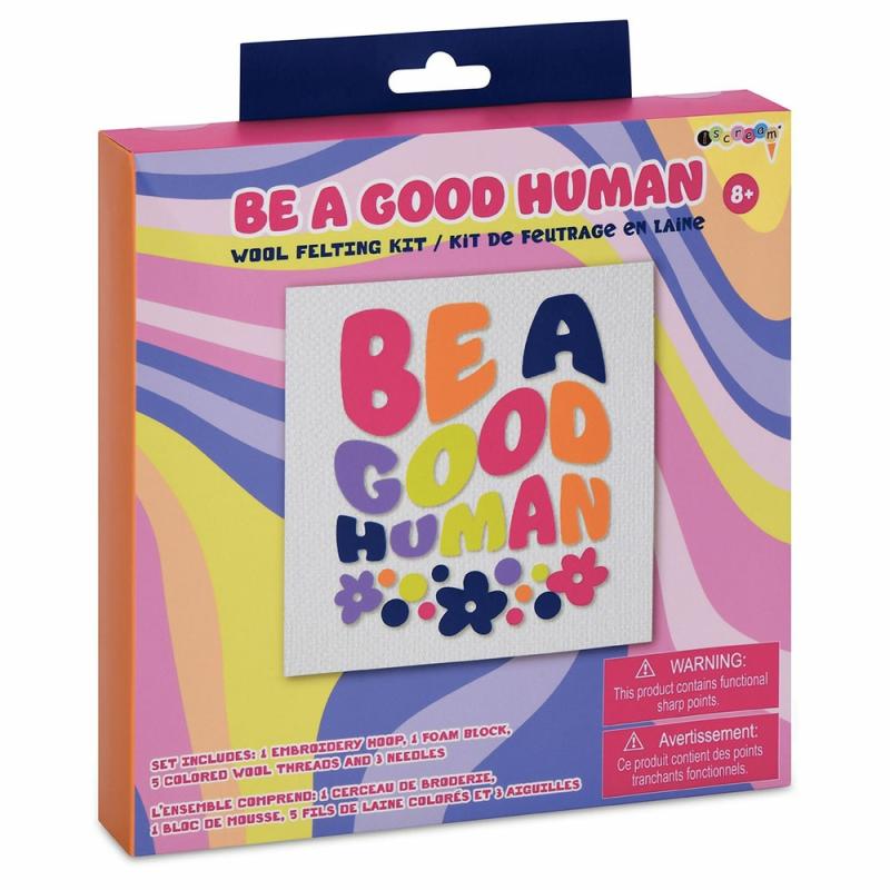 Be A Good Human Felting Kit  |  Fabric & Fiber Arts & Crafts Fabric & Fiber