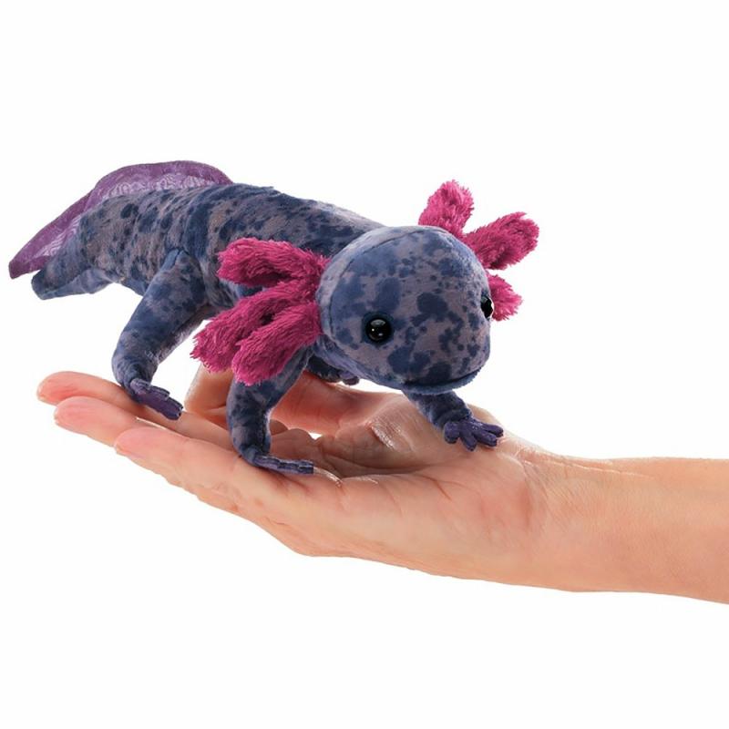 Black Axolotl Puppet  |  Puppets Plush & Soft Toys Puppets