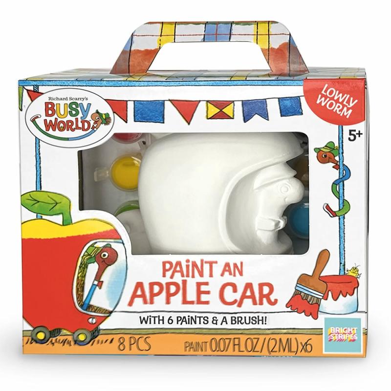 Busy Town Paint A Racer Lowly In Apple Car  |  Art Kits Art Kits Art Kits