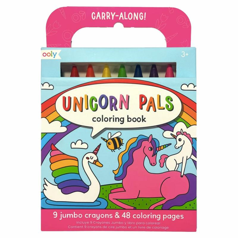 Carry Along Unicorn Pals Coloring Book And Crayon Set  |  Art Kits Art Kits Art Kits