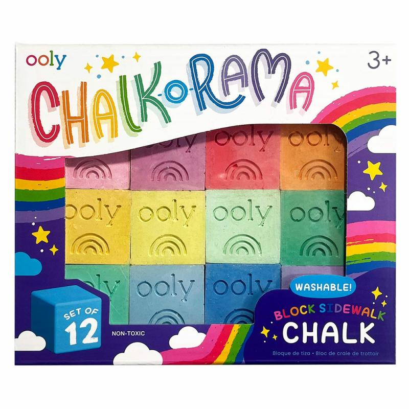 Chalk O Rama Block Sidewalk Chalk 12 Pk  |  Art Supplies Art Supplies Art Supplies