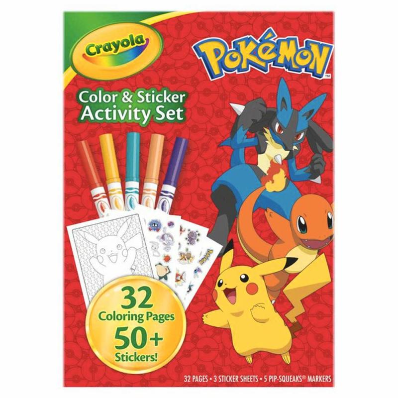 Color And Sticker Activity Set Pokemon  |  Art Kits Art Kits Art Kits