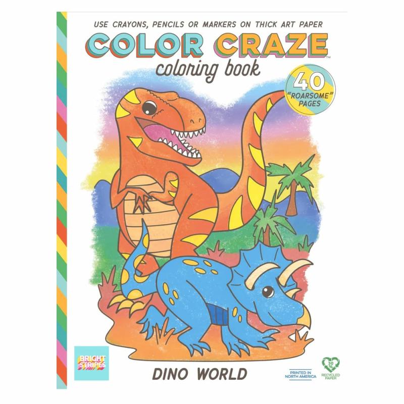 Color Craze Coloring Book Dino  |  Art Supplies Art Supplies Art Supplies