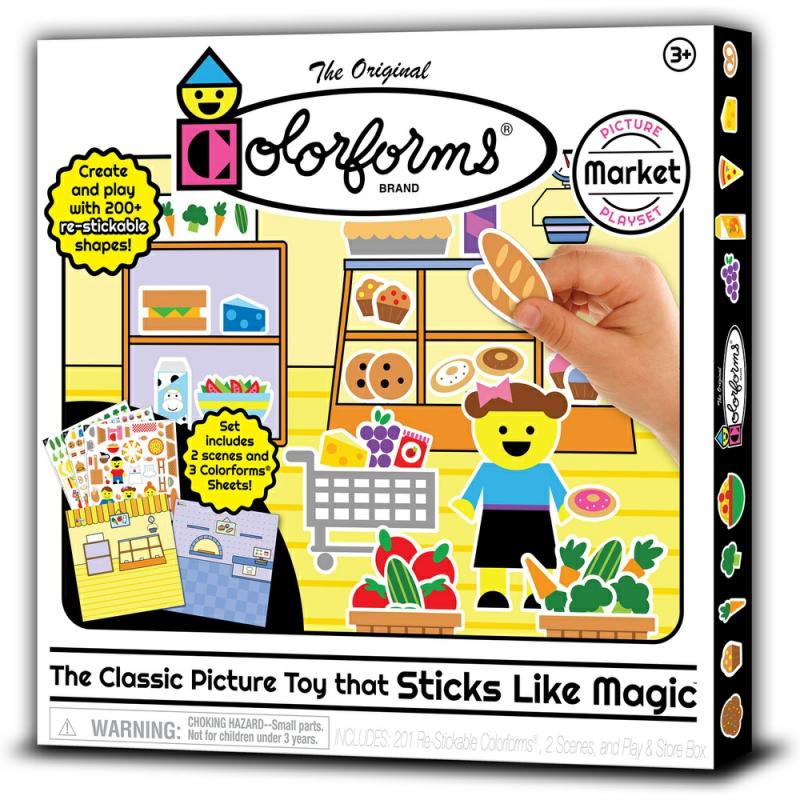 Colorforms Classic Picture Playset Market  |  Skill Building School Skill Building