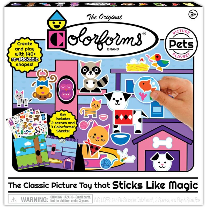 Colorforms Classic Picture Playset Petshop  |  Skill Building School Skill Building