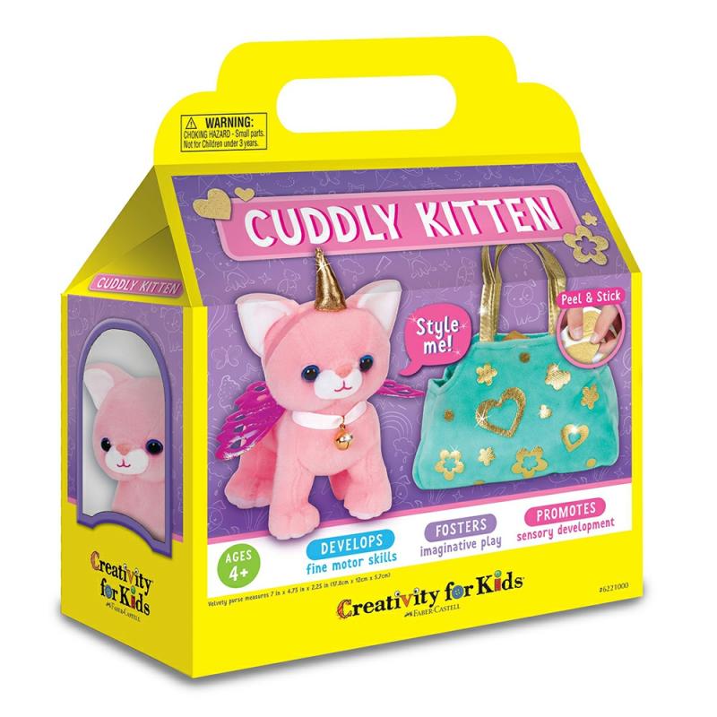 Cuddly Kitten  |  Fabric & Fiber Arts & Crafts Fabric & Fiber