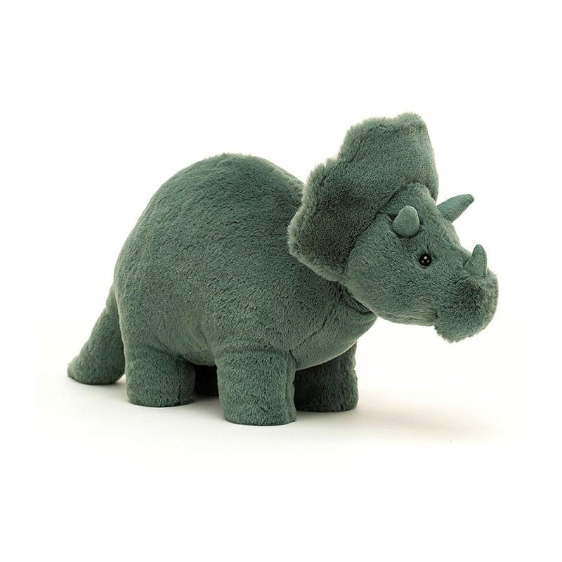 Fossilly Triceratops 15 Inch  |  Stuffed Animals Plush & Soft Toys Stuffed Animals