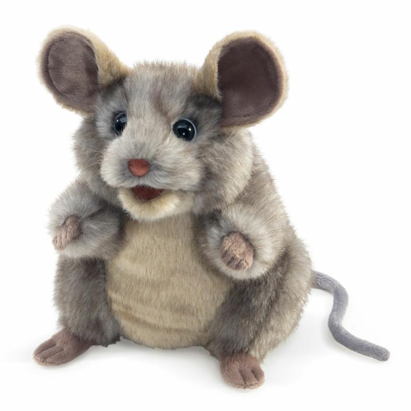 Gray Mouse Puppet  |  Puppets Plush & Soft Toys Puppets