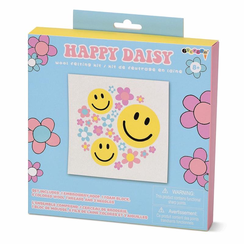 Happy Daisy Wool Felting Kit  |  Fabric & Fiber Arts & Crafts Fabric & Fiber