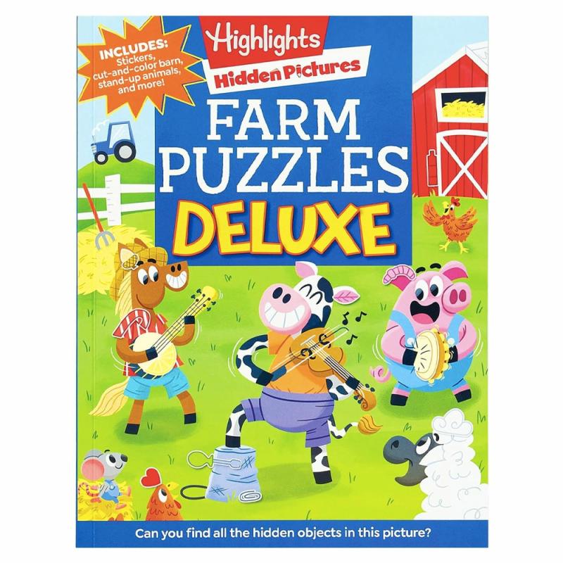 Highlights Hidden Pictures Farm Puzzles Deluxe  |  Skill Building School Skill Building