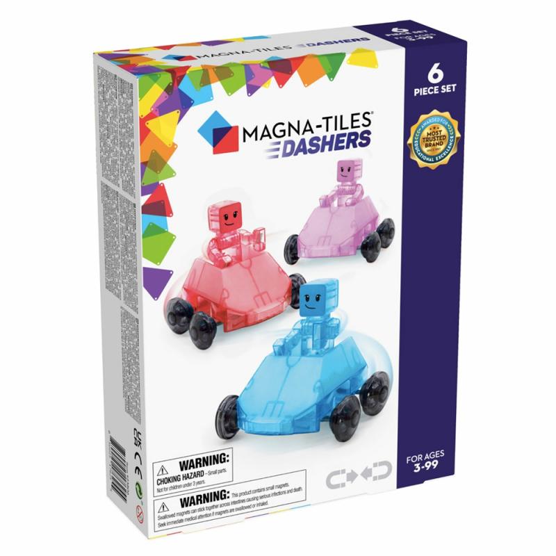 Magna Tiles Dashers 6 Pc Set  |  Preschool Builders Building & Construction Preschool Builders