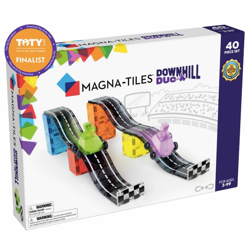 Magna Tiles Downhill Duo 40 Pc Set  |  Preschool Builders Building & Construction Preschool Builders