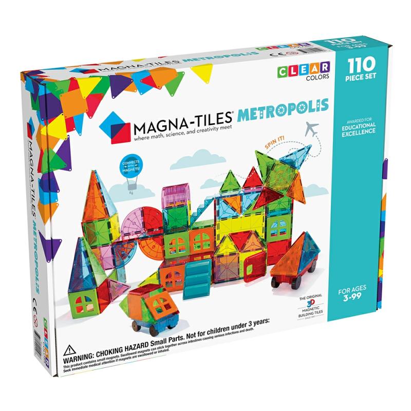 Magna-Tiles Metropolis 110 Pc Set  |  Preschool Builders Building & Construction Preschool Builders