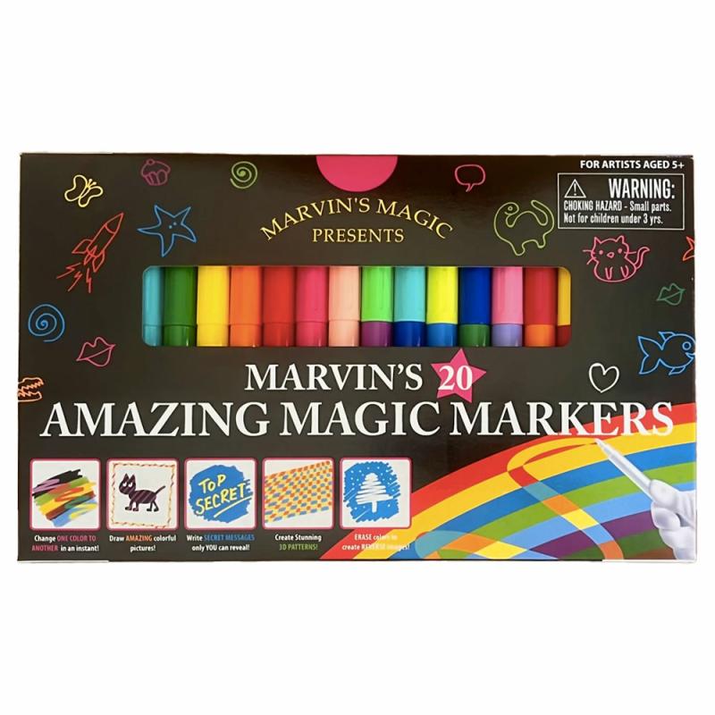 Marvin’s Amazing Magic Markers 20 Pc Set  |  Magic Science Magic