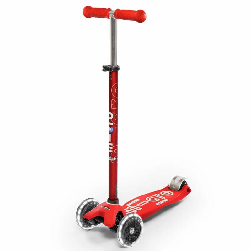 Maxi Deluxe Red Scooter Led  |  Scooters Active & Outdoors Scooters