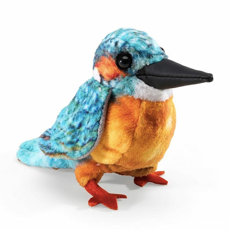 Mini Common Kingfisher Puppet  |  Puppets Plush & Soft Toys Puppets