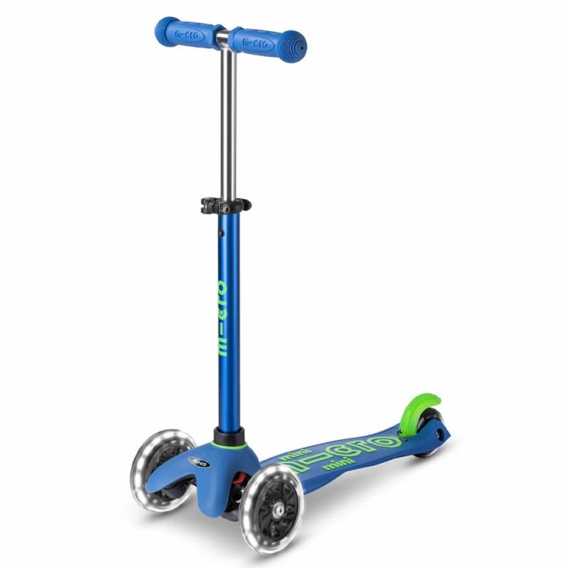 Mini Deluxe Crystal Blue Scooter Led  |  Scooters Active & Outdoors Scooters