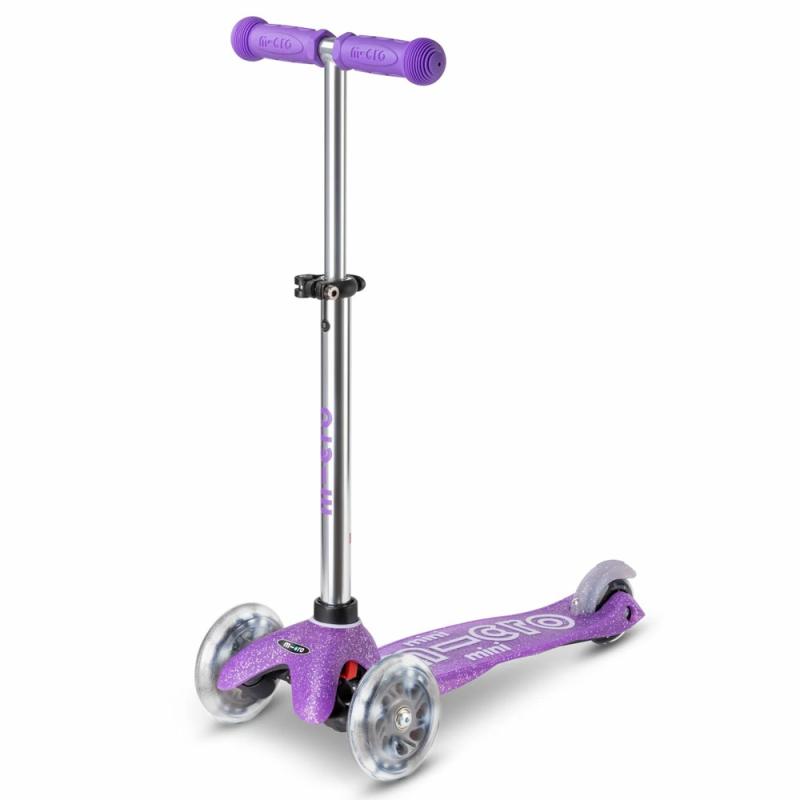 Mini Glitter Fairy Purple Scooter Led  |  Scooters Active & Outdoors Scooters