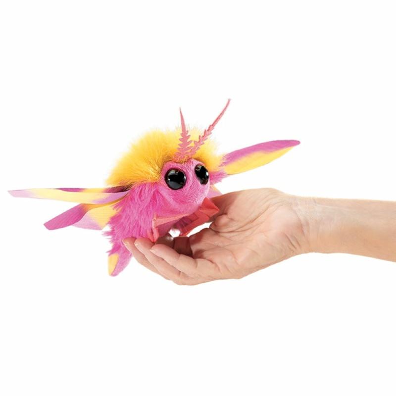 Mini Rosy Maple Moth Puppet  |  Puppets Plush & Soft Toys Puppets