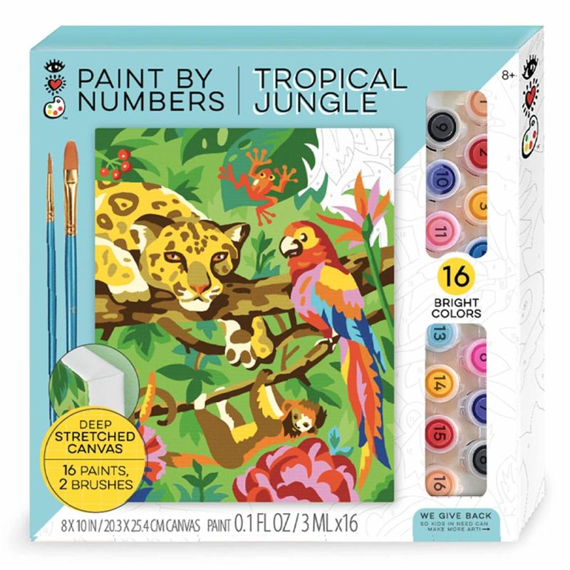 Paint By Numbers Tropical Jungle  |  Art Kits Art Kits Art Kits