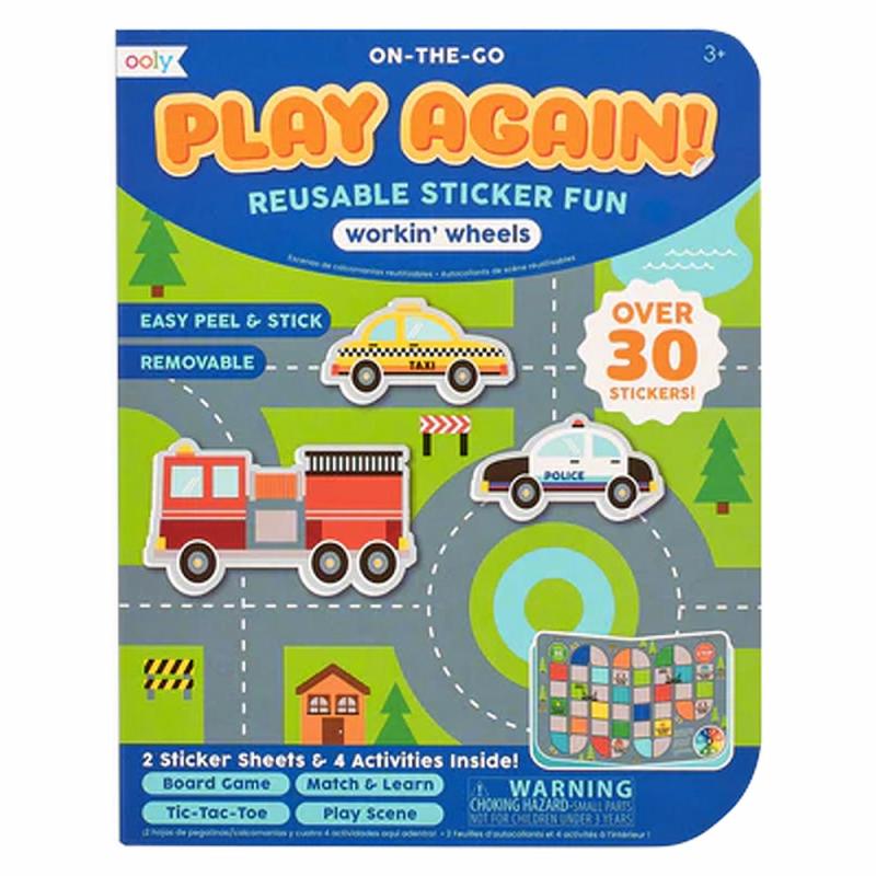 Play Again! Workin Wheels  |  Stickers & Magnets Cubby Stickers & Magnets