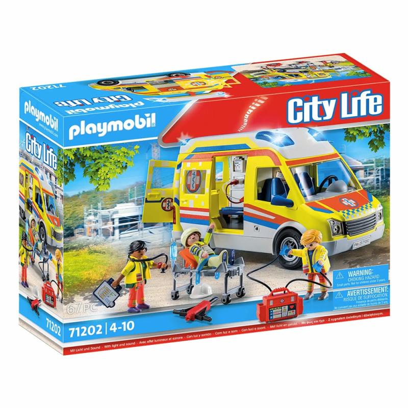 Playmobil Ambulance With Lights And Sound  |  Imaginative Playsets Dolls & Playsets Imaginative Playsets