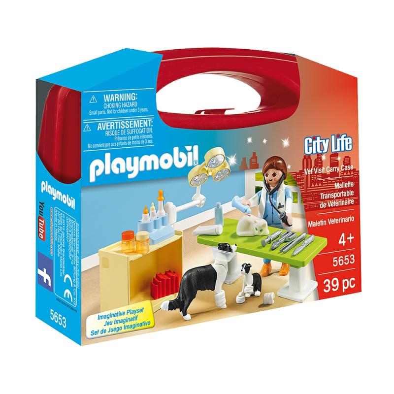 Playmobil Carry Case Vet Set  |  Imaginative Playsets Dolls & Playsets Imaginative Playsets