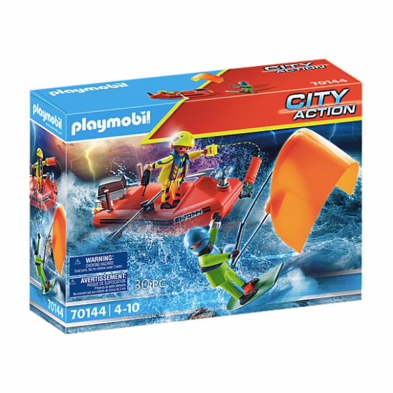 Playmobil Kitesurfer Rescue With Speedboat  |  Imaginative Playsets Dolls & Playsets Imaginative Playsets