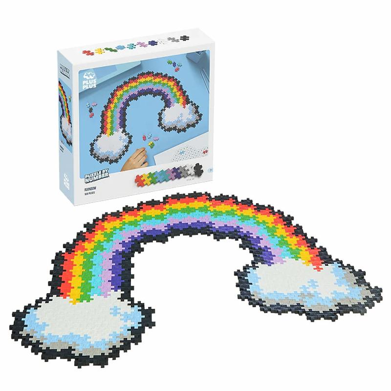 Plus Plus Puzzle By Number Rainbow  |  Building Kits Building & Construction Building Kits