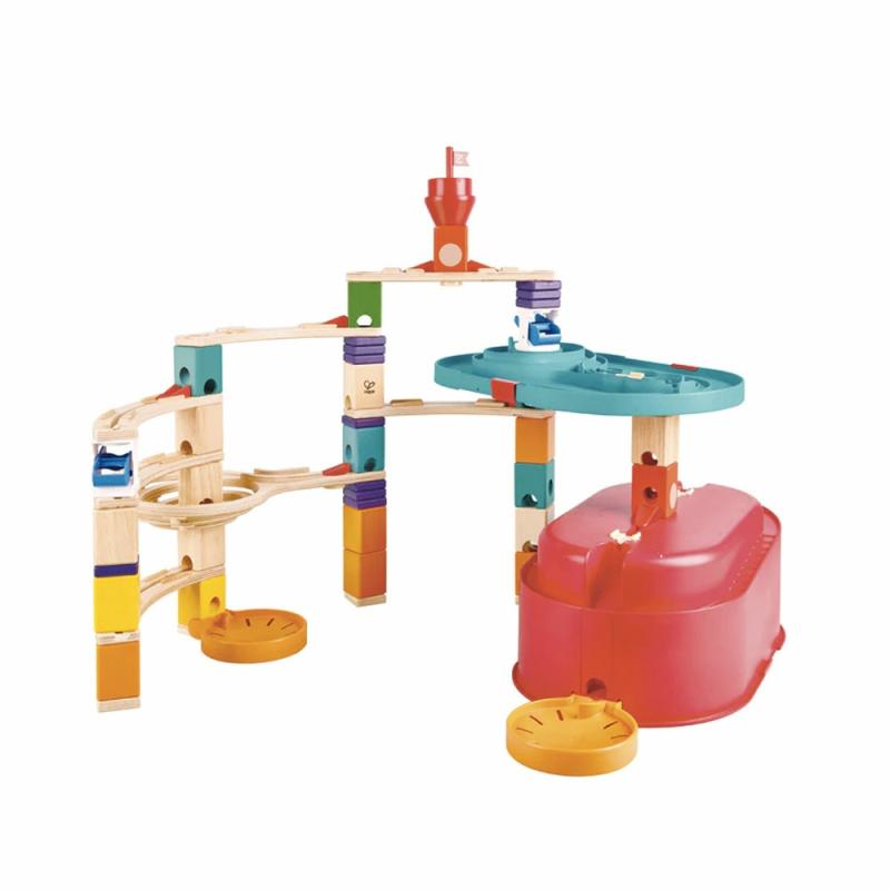 Quadrilla Stack Track Bucket Set  |  Marble Runs Building & Construction Marble Runs