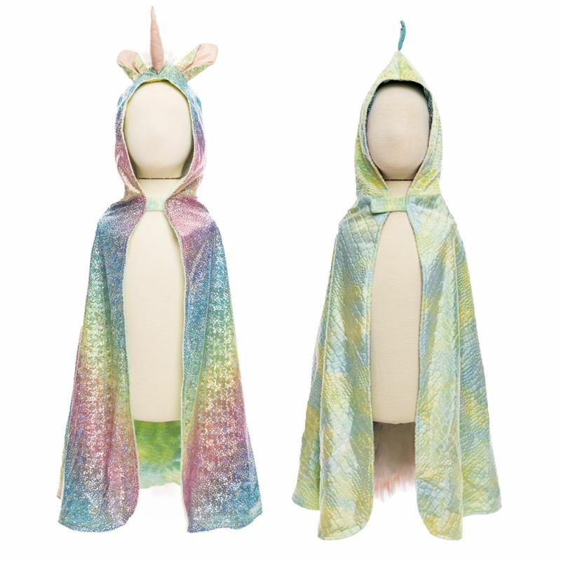 Rainbow Reversible Unicorn Dragon Cape Size 5-6  |  Dress Up & Role Play Dress Up & Role Play Dress Up & Role Play