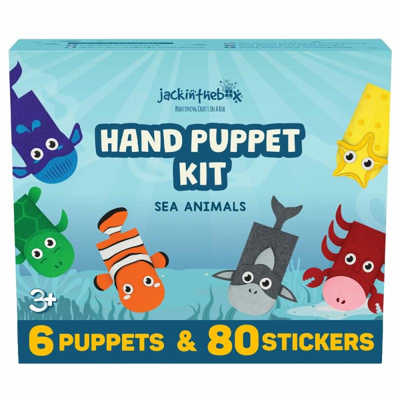 Sea Animals Hand Puppet Kit  |  Fabric & Fiber Arts & Crafts Fabric & Fiber