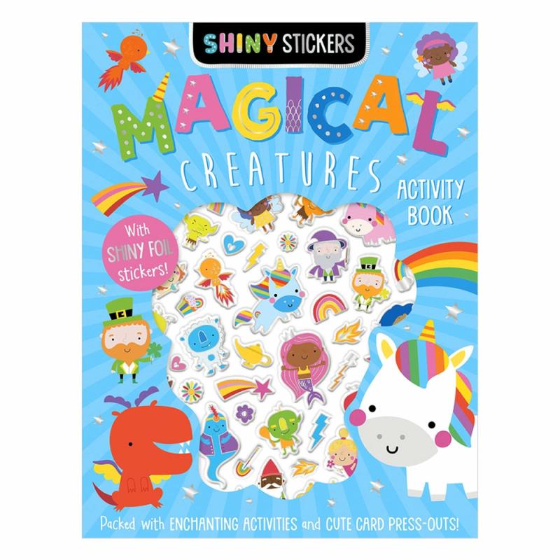 Shiny Stickers Magical Creatures Activity Book  |  Stickers & Magnets Cubby Stickers & Magnets