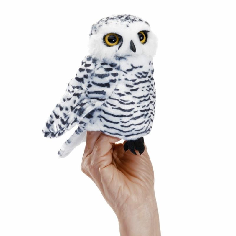 Small Snowy Owl Puppet  |  Puppets Plush & Soft Toys Puppets