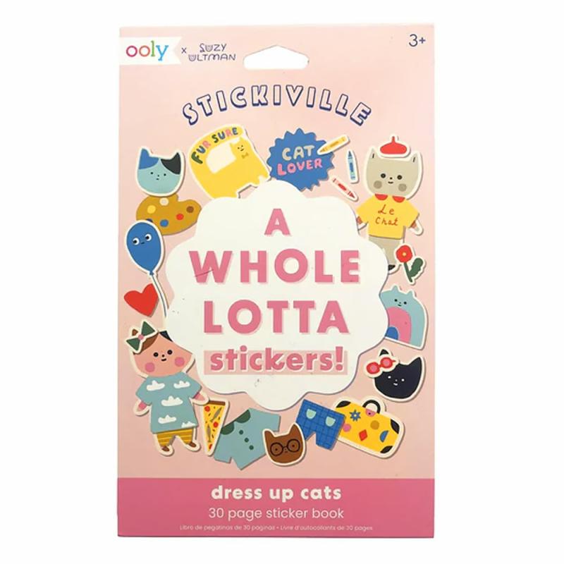 Stickiville A Whole Lotta Stickers Dress Up Cats  |  Stickers & Magnets Cubby Stickers & Magnets