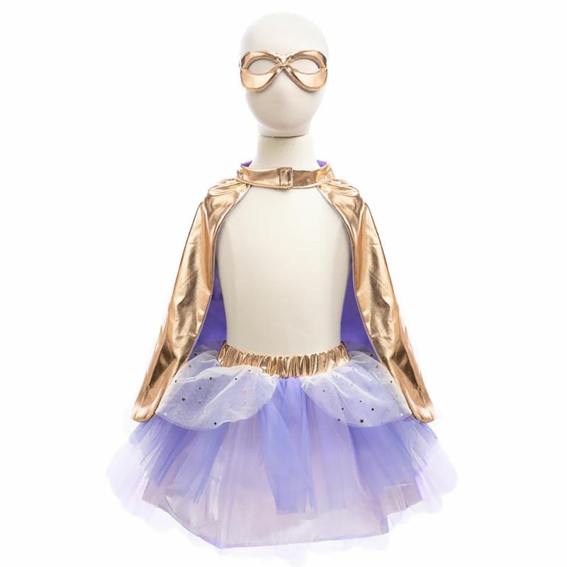 Super Duper Tutu With Cape And Mask Lilac And Rose Gold Size 4-6  |  Dress Up & Role Play Dress Up & Role Play Dress Up & Role Play