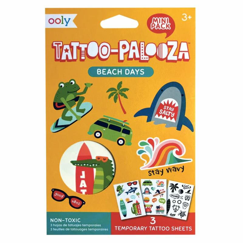 Tattoo Palooza Mini Tattoos Beach Days  |  Trinkets & Treasures Cubby Trinkets & Treasures