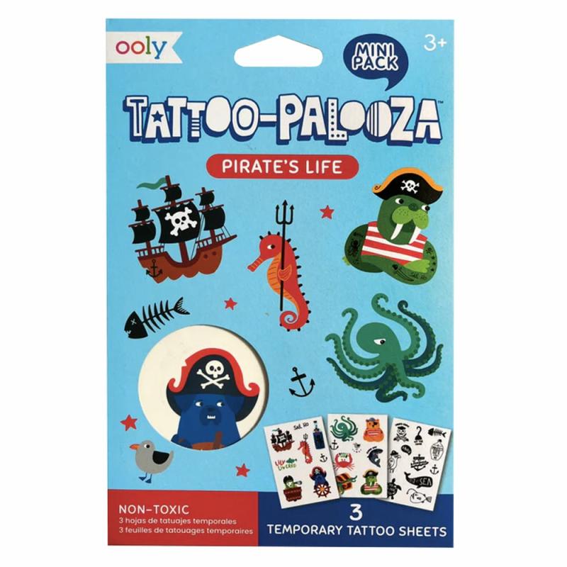 Tattoo Palooza Mini Tattoos Pirate’s Life  |  Trinkets & Treasures Cubby Trinkets & Treasures