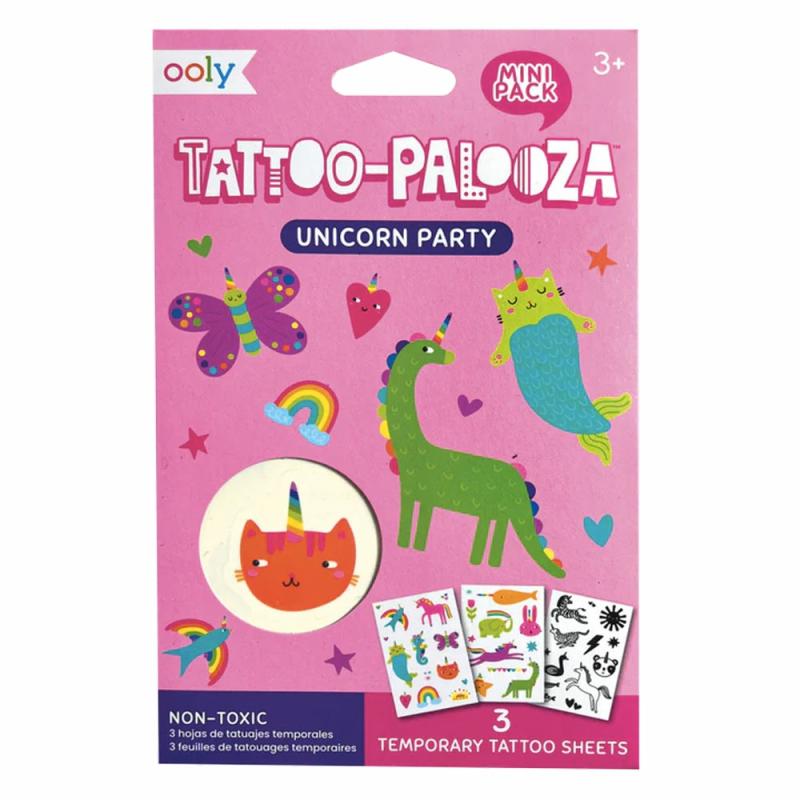 Tattoo Palooza Mini Tattoos Unicorn Party  |  Trinkets & Treasures Cubby Trinkets & Treasures