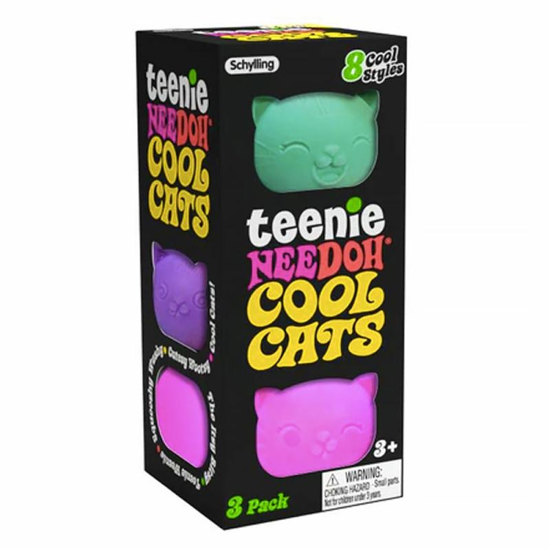 Teenie Nee Doh Cool Cats 3 Pk  |  Trinkets & Treasures Cubby Trinkets & Treasures