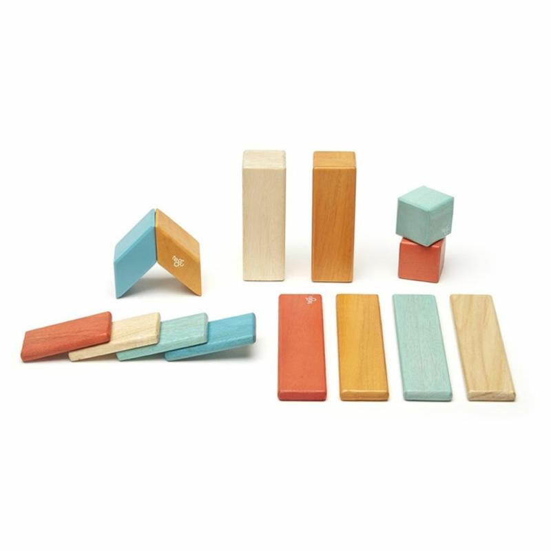 Tegu 14 Piece Set Sunset  |  Preschool Builders Building & Construction Preschool Builders