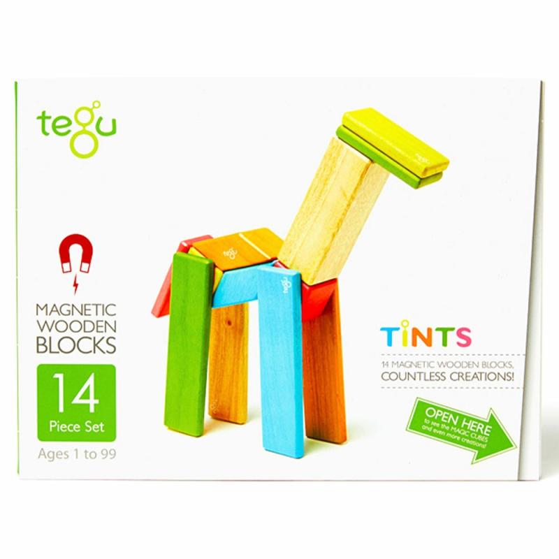 Tegu 14 Piece Set Tints  |  Preschool Builders Building & Construction Preschool Builders